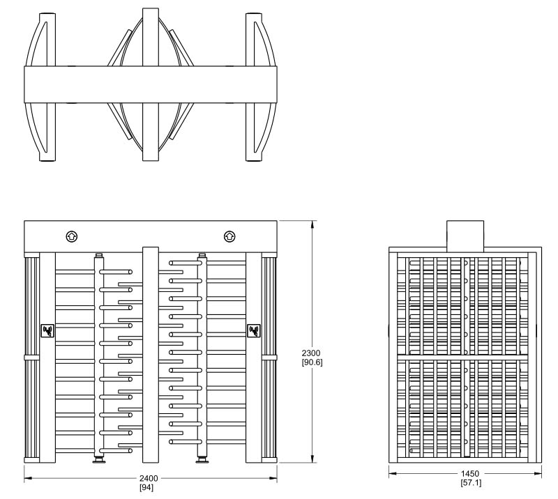 Full Height Security Turnstile - Biometric Turnstile - Security Turnstile Supplier