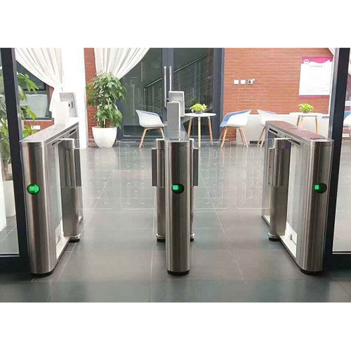 Automatic Speed Gate Turnstile for Upscale Corporate Lobby