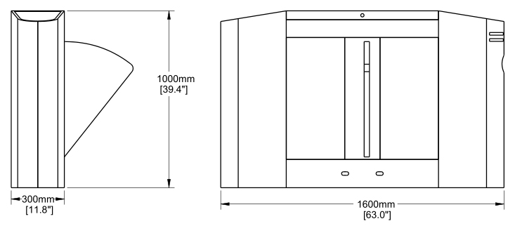 Entrance Security Solution Flap Turnstile Gate Dimension - automatic turnstile gate Turnstile - subway turnstile