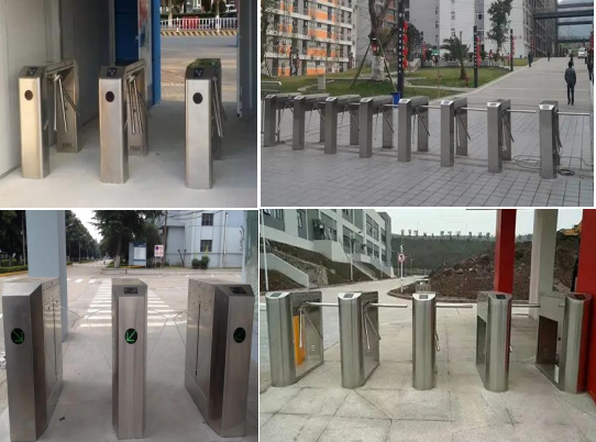 Waist-High Pedestrian Tripod Turnstile - electronic tripod turnstile- outdoor turnstile