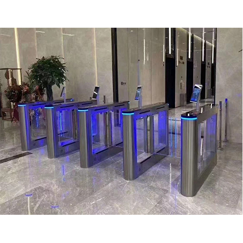 Secured Entry Control Swing Turnstile for Office Building