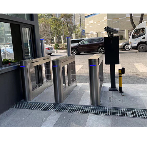 Swing Glass Optical Turnstile for University