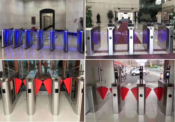 Electronic Flap Barrier Security Turnstile